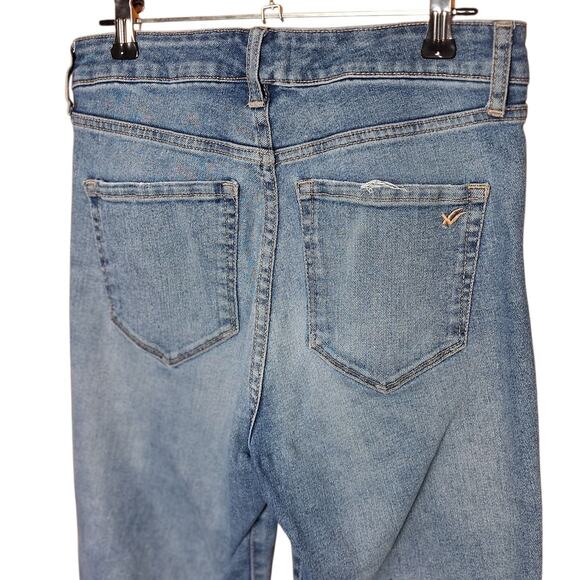 William rast high rise straight jeans size 27 stretchy curvy womens medium wash - Picture 5 of 6